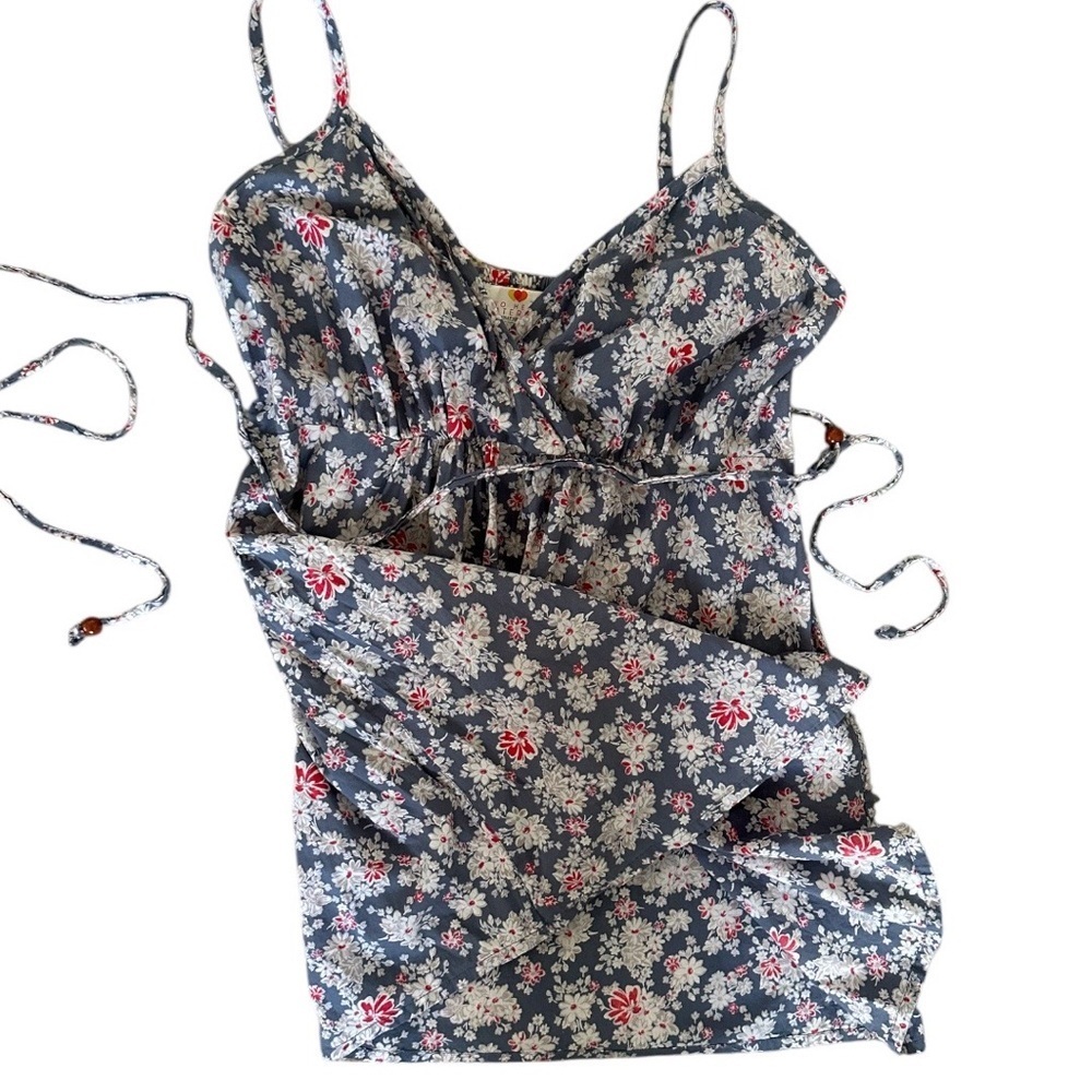 Destination Maternity Floral Print Maternity Women's Smocked Flowy Tank Top